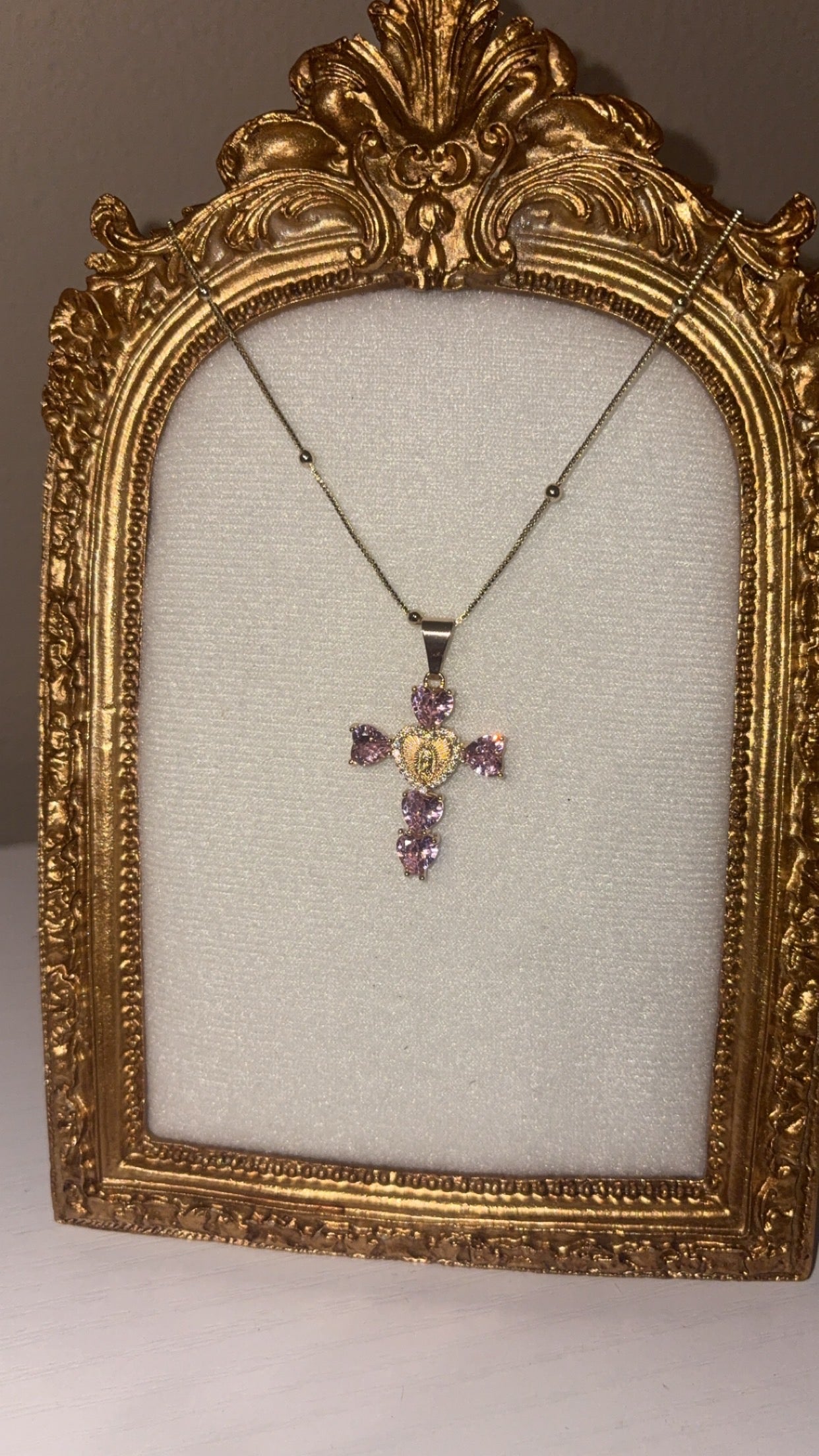 Heart Cross Necklace
