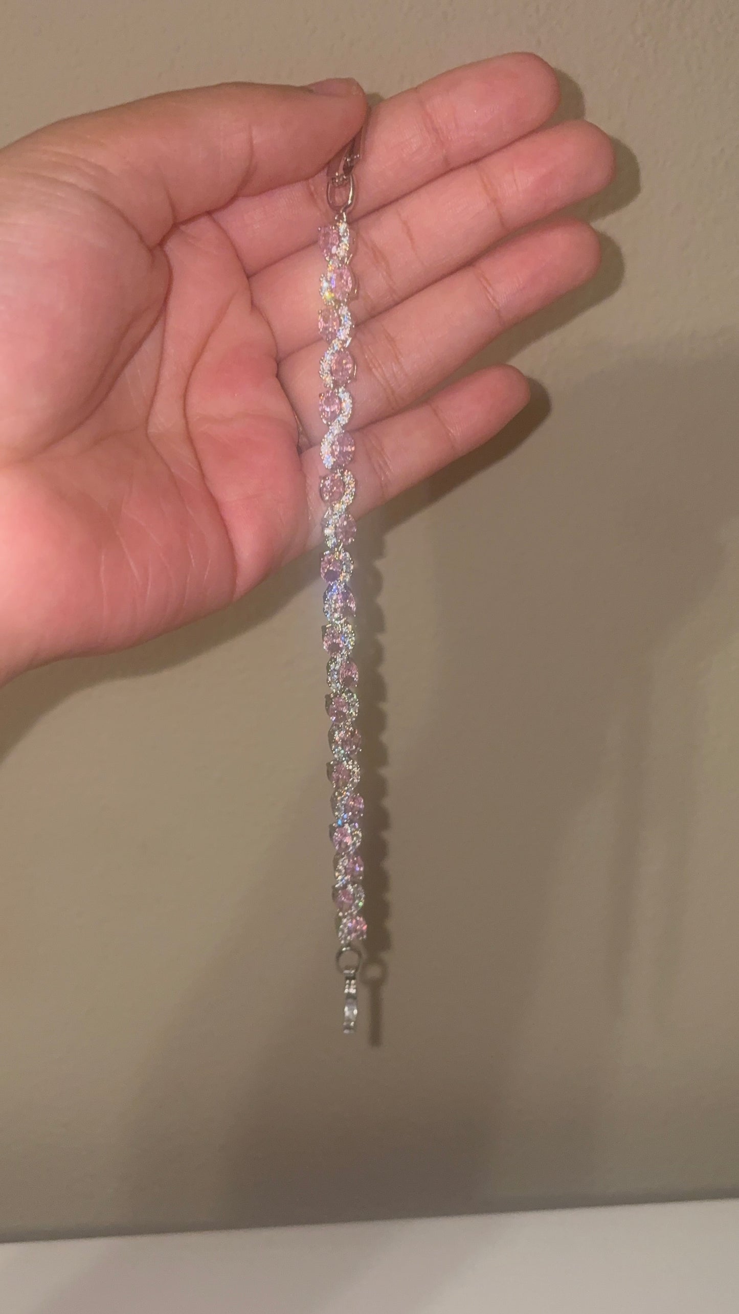 Pink Silver bracelet