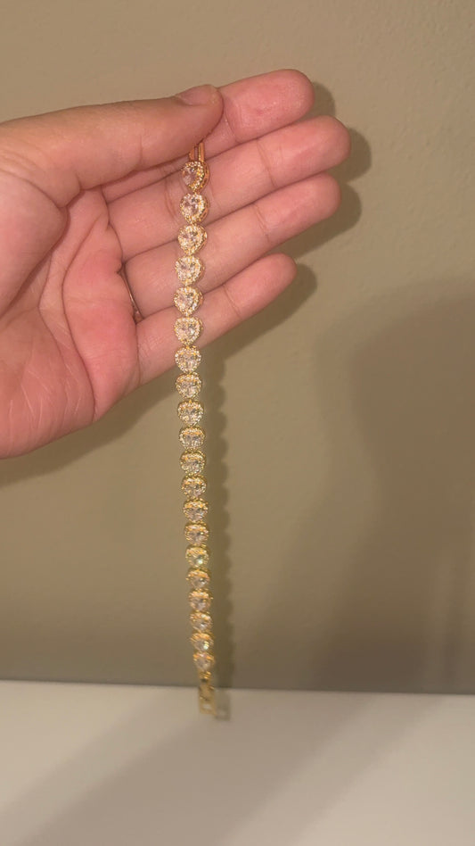 Gold Heart Bracelet