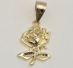 Rose With Stem Pendant