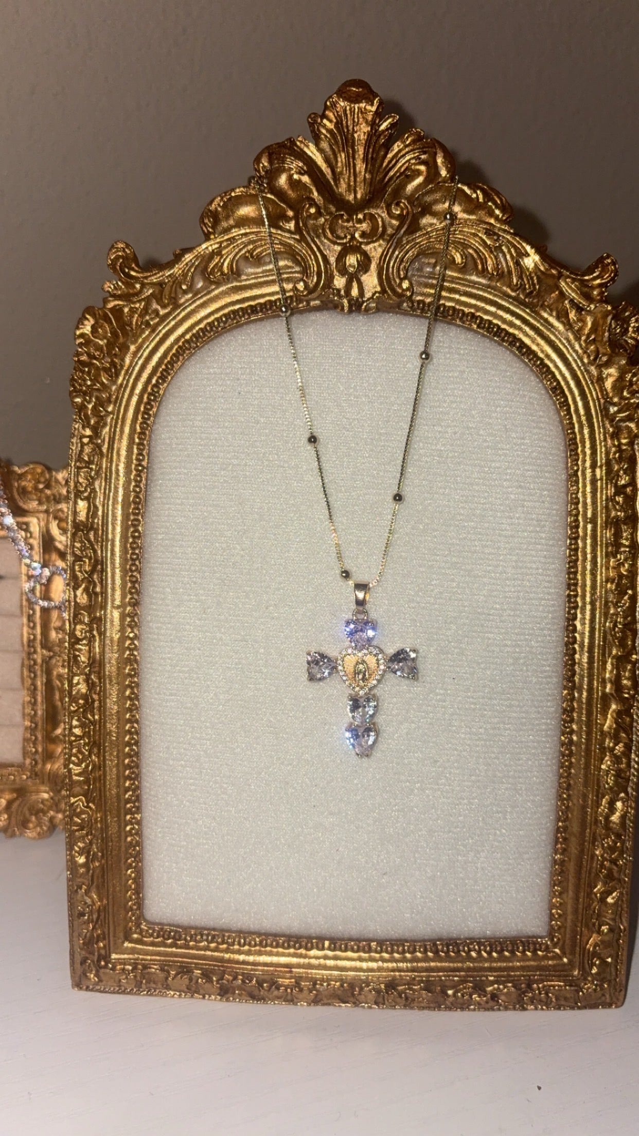 Heart Cross Necklace