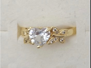 Clear Heart Ring