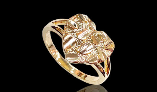 Gold Heart Nugget Ring